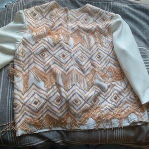 Vintage 60s MOD Beaded Top Shirt